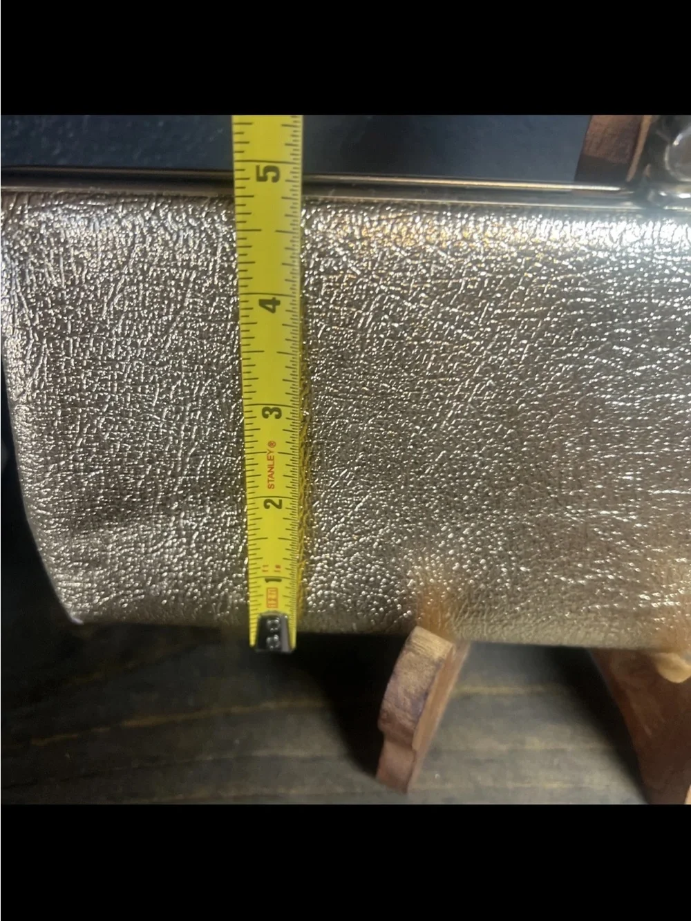 Vintage Gold Lame Clutch Hollywood Glam Whimsical Fairy Retro Mid Century